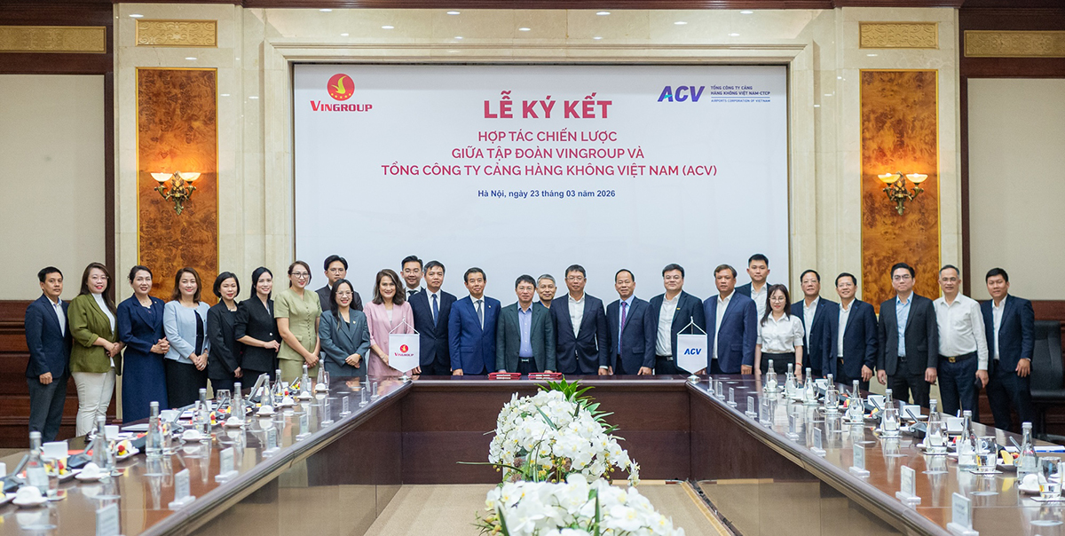 Vingroup và Tổng công ty Cảng Hàng không Việt Nam hợp tác thúc đẩy chuyển đổi xanh

